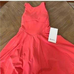 Lululemon court crush dress, raspberry peach